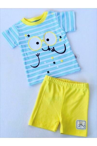 Carmin Baby Eye Patterned Double Summer Suit
