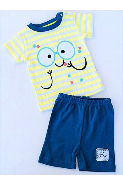 Carmin Baby Eye Patterned Double Summer Suit