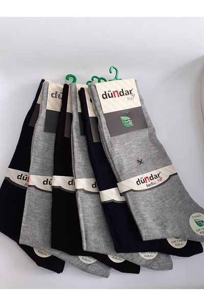 Dündar Ανδρικές κάλτσες Bamboo Seamless 6 Pack Soft Wash Φυσικό Αρωματικό