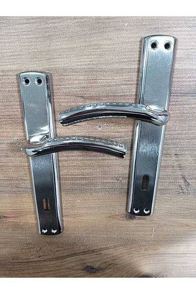 ARON Sofuoğlu Sema Mirrored Nickel Satin (ROOM, LIVING ROOM, KITCHEN) Door Handle Aluminum / Steel