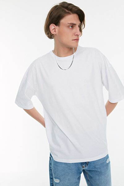 Trendyol Collection T-Shirt - White - Oversize