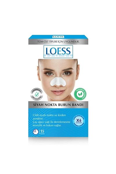 Loess شرائط الأنف للرؤوس السوداء 6 قطع