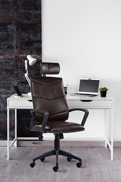 SERS MOBİLYA Sers Home&office I Pro Plastik Ayak | Kahverengi Yönetici Koltuğu |