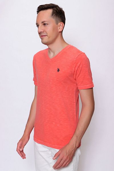 U.S. Polo Assn. Tricou pentru bărbați cu decolteu în V