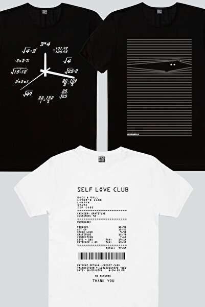 ROCKANDROLL تي شيرت رجالي من Noluyo Ya باللون الأبيض، إيصال الحب للبيع بالتجز...