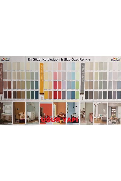 Marshall Sil-pak Silikonlu Silinebilir Yarı Mat Iç Cephe Duvar Boyası 2,5 Lt -uguryapı -