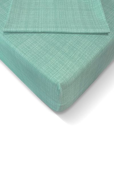 Alla Turca Ranforce 180x200 Cm Elastic Sheet Set - Mint
