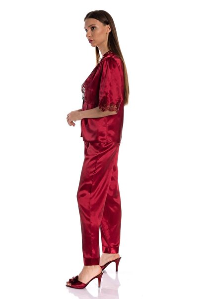 Espuar Women's Claret Red 6-Piece Nightgown Set T3075