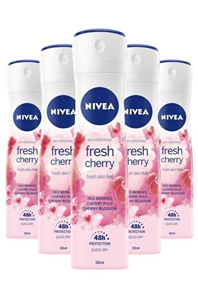 NIVEA Fresh Cherry Bayan Deodorant 150 ml X5