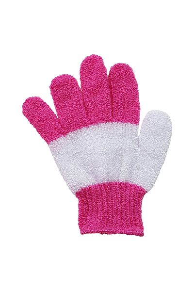 Hobisitesi Pink Bath Glove - Body and Face Cleansing, 1 Piece
