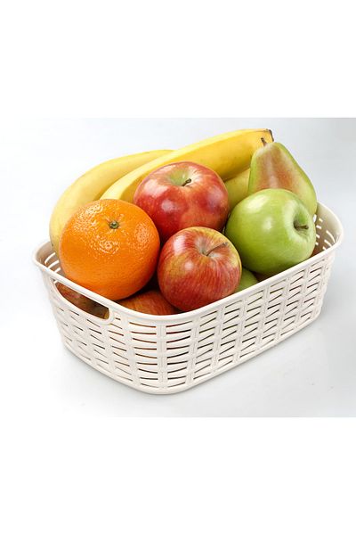 Melkan Home Bread Box Basket 2 Liter Bread Cream Bread Basket Multi-Purpose Basket