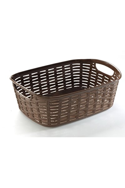 Melkan Home سلة صندوق الخبز 2 لتر صندوق الخبز سلة الخبز البني