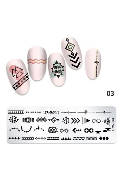 Beauty Box Nail Art Stampa Plakası Tırnak Stampası Stamper Tırnak Süsleme Bas...