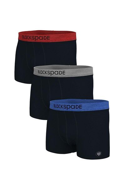 Blackspade Ανδρικά Boxers 3 Pack Modern Basics 9471 - Μαύρο