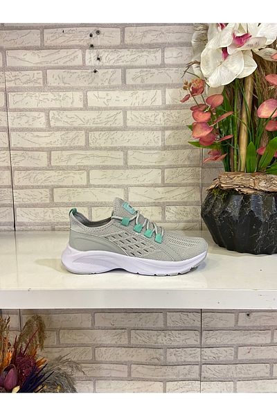 M.P. Mp 2390 Gray Green Orthopedic Women's Sports Shoes