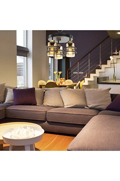 Genel Markalar Modelight Grande 3lü Plafonyer Avize