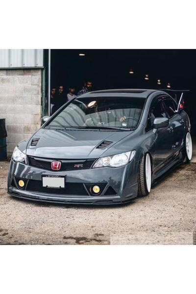 Genel Markalar Honda Civic Fd6 Uyumlu Mugen Rr Ön Tampon Lipi Parlak Siyah