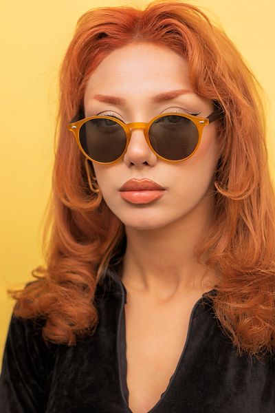 TARSS Noah Matte Mustard Sunglasses