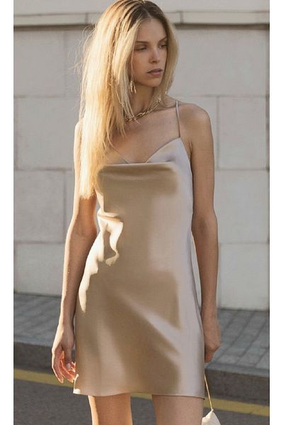 Dien Rochie mini din dantela din satin cu captuseala