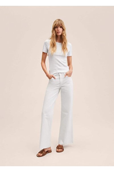 MANGO Woman Orta Bel Wide-leg Jean
