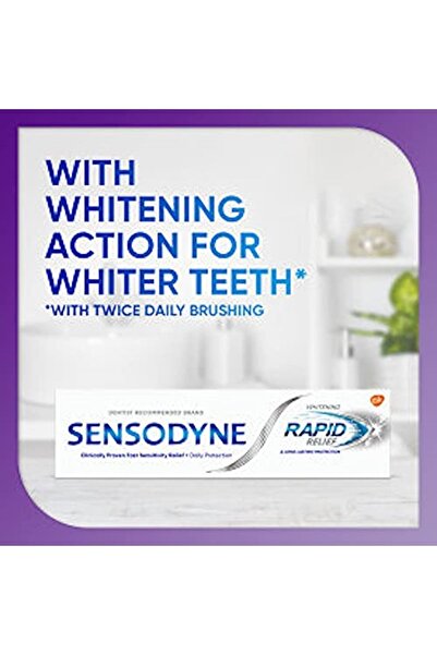 Sensodyne Brand: Sensodyne Toothpaste Fast Relief Whitening 75 ml Category: Toothpaste