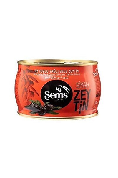 Sems Şems Yağlı Siyah Sele Zeytin 300 gr 291-320 Kalibre
