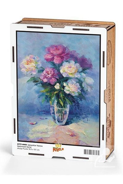 King Of Puzzle Peonies Vase Wooden Puzzle 3000 Pieces (nt77-mmm)