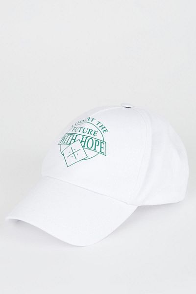 DeFacto Men's Printed Cotton Baseball Basketball Cap