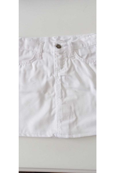 Yoran Büfe Hediyelik White Denim Skirt
