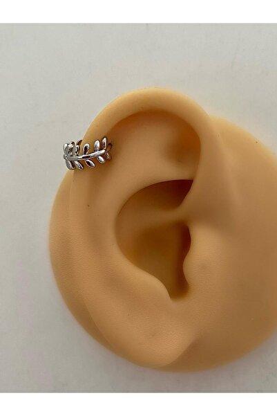 Arescollection Cerrahi Çelik Gümüş Renk Halka Kıkırdak Helix Piercing