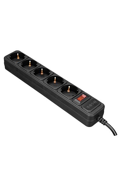 S-LINK 5 Piece 1.5 Meter 306joule Socket with Current Protector Spg3-j-5