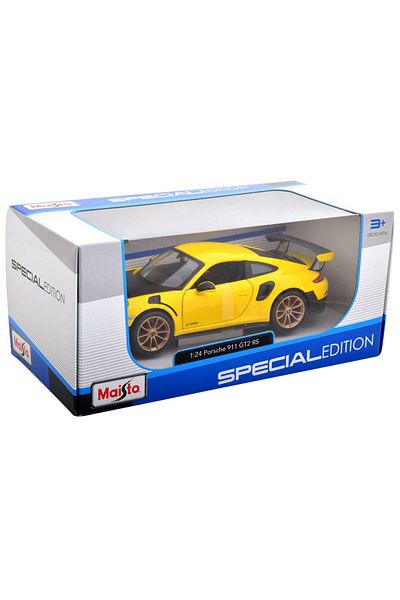 Maisto 1:24 Porsche 911 Gt2 Rs Model Car - Yellow