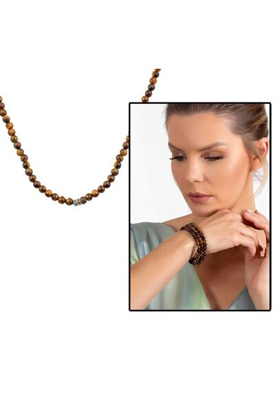 Online Hediye Sepeti Both Bracelet - Both Necklace - Both Prayer Beads 99 Pie...