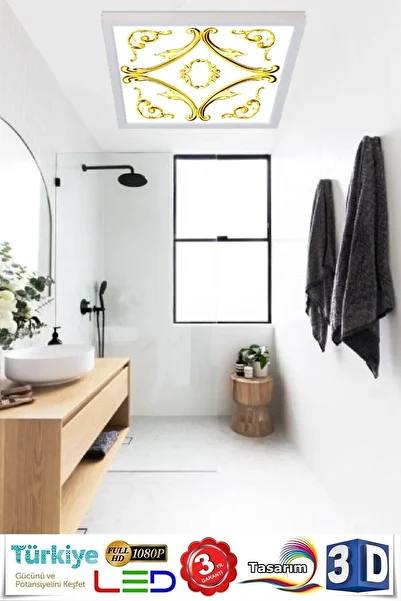Gökyüzü Panel Led Lighting New Design 54W -White Light- 60cm X 60cm -Bathroom Lighting