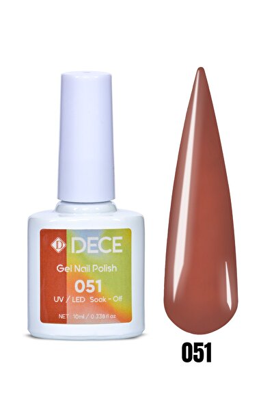 d dece Kalıcı Oje Uv Led D051 (KAHVE SERİSİ) 10ml