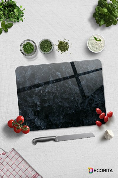 Decorita لوح تقطيع زجاجي - لوح تقطيع زجاجي - لوح تقطيع الشيف 30 سم × 40 سم