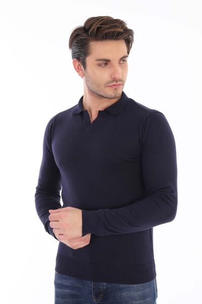 youknitwear you Pulover cu gât polo