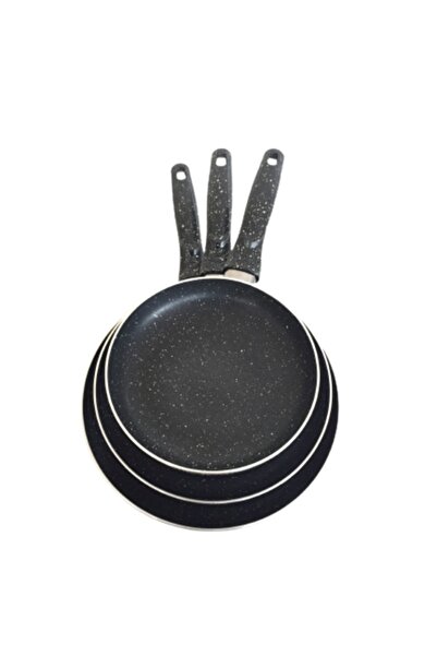EVİNDA Kalitesi Kartef 18-22-26 Cm 2.2 Mm Kalınlıkta Tava Seti