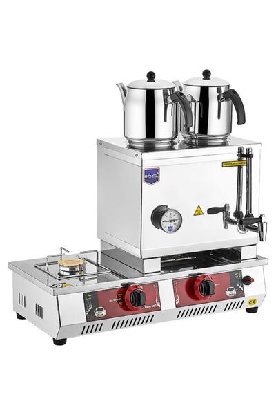 Remta C11 40 Model Kahveci Takımlı Çay Kazanı Çift Demlikli 28 Lt Lpgli