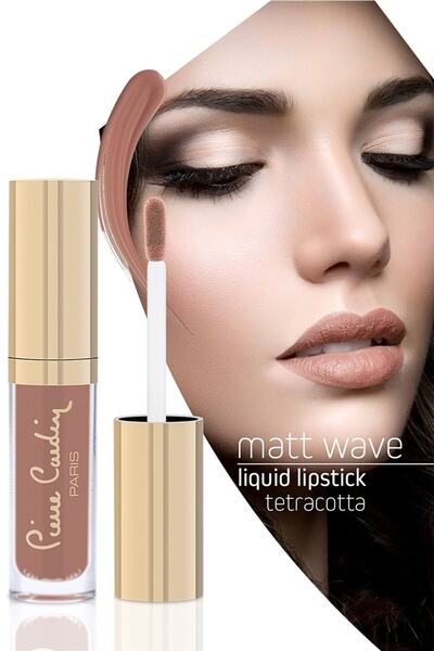 Pierre Cardin أحمر شفاه سائل مات ويف أحمر شفاه سائل غير لامع - تيراكوتا 614 1...