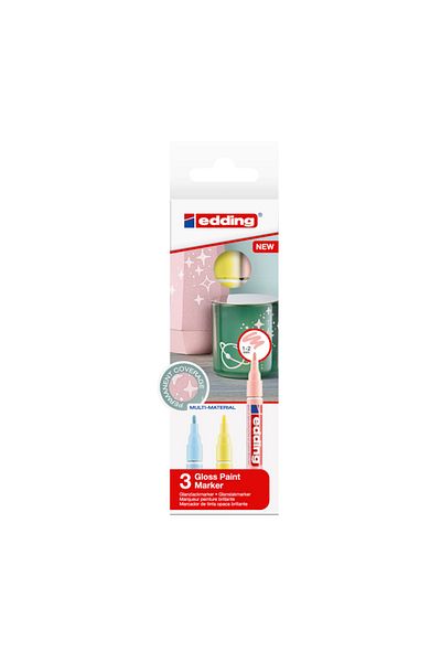 Edding 751 Hobby And Art Markers Set 3 Pastel Colors