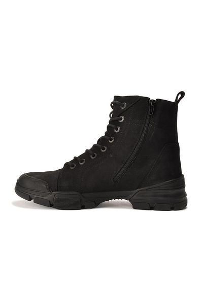 Hammer Jack 102 21520 Bonn Black Nubuck με φερμουάρ από γνήσιο δέρμα ανδρικές μπότες