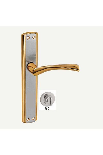 ARON Sofuoğlu Lüx Lerzan Mirrored Albifirin Yellow - Satin (Bathroom - WC) Door Handle Right