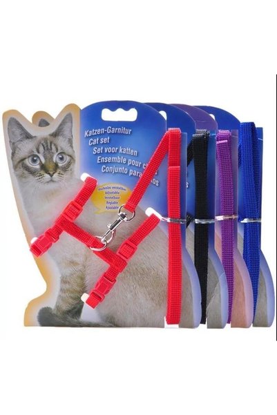 Genel Markalar Kedi Boyun Tasması Ve Gezdirme Seti