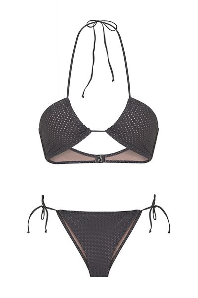 AQUELLA Σετ μπικίνι Halter Neck Khaki