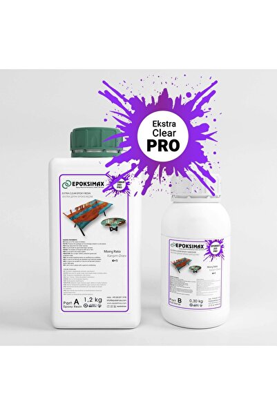Epoksimax Masa - Sehpa Ve Aksesuar Için Epoksi Reçine 203 Pro 1,5 Kg