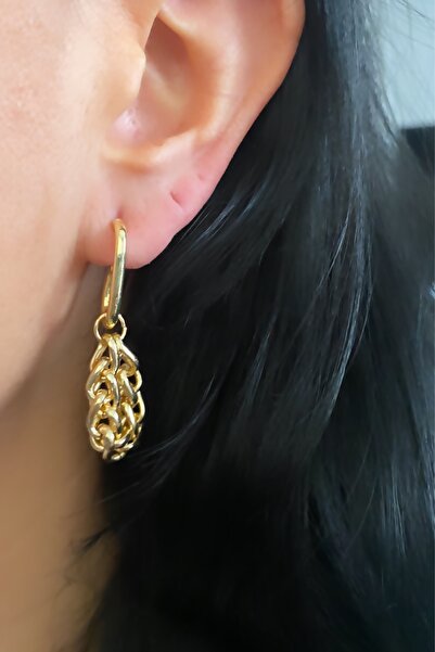 Liveyn Design Chain Dangle Gold Earrings