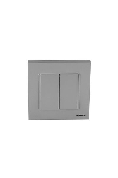Netelsan Matte Silver Commutator Dual On/Off Switch