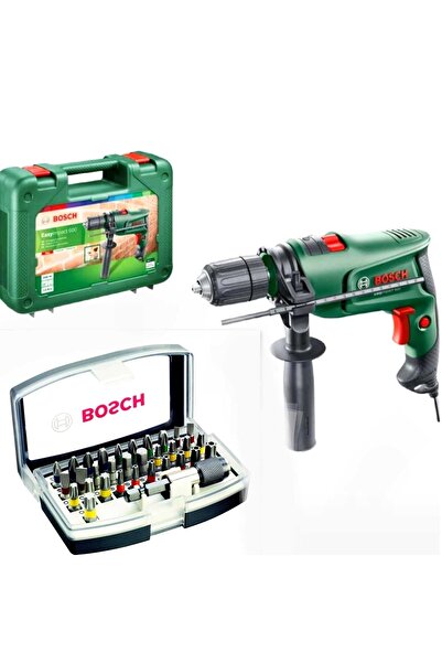 Bosch 600 W Darbeli Matkap Vidalama 32 Parça Vidalama Seti Hediye
