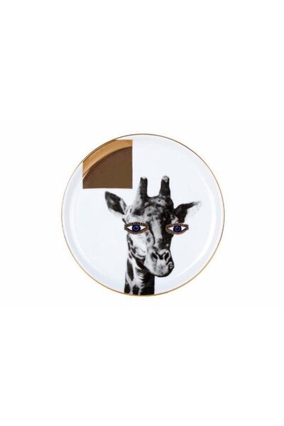 Porland Wild Life Giraffe Düz Tabak 20 Cm